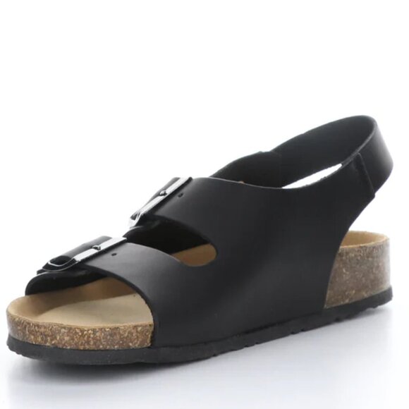 EUC Men's Bos. & Co. "Indiana" Black Leather Buckle Sandals, Size 10 (EUR 43) - Picture 4 of 11